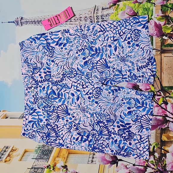 Lilly‎ Pulitzer Luxletic Shorts Size 0 New - Picture 2 of 7